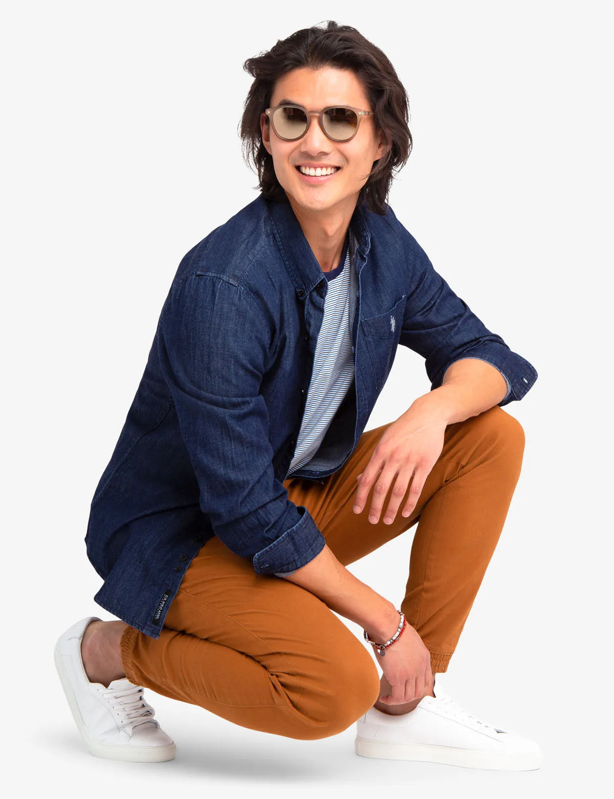 BLACK MALLET SLIM FIT DENIM SHIRT
