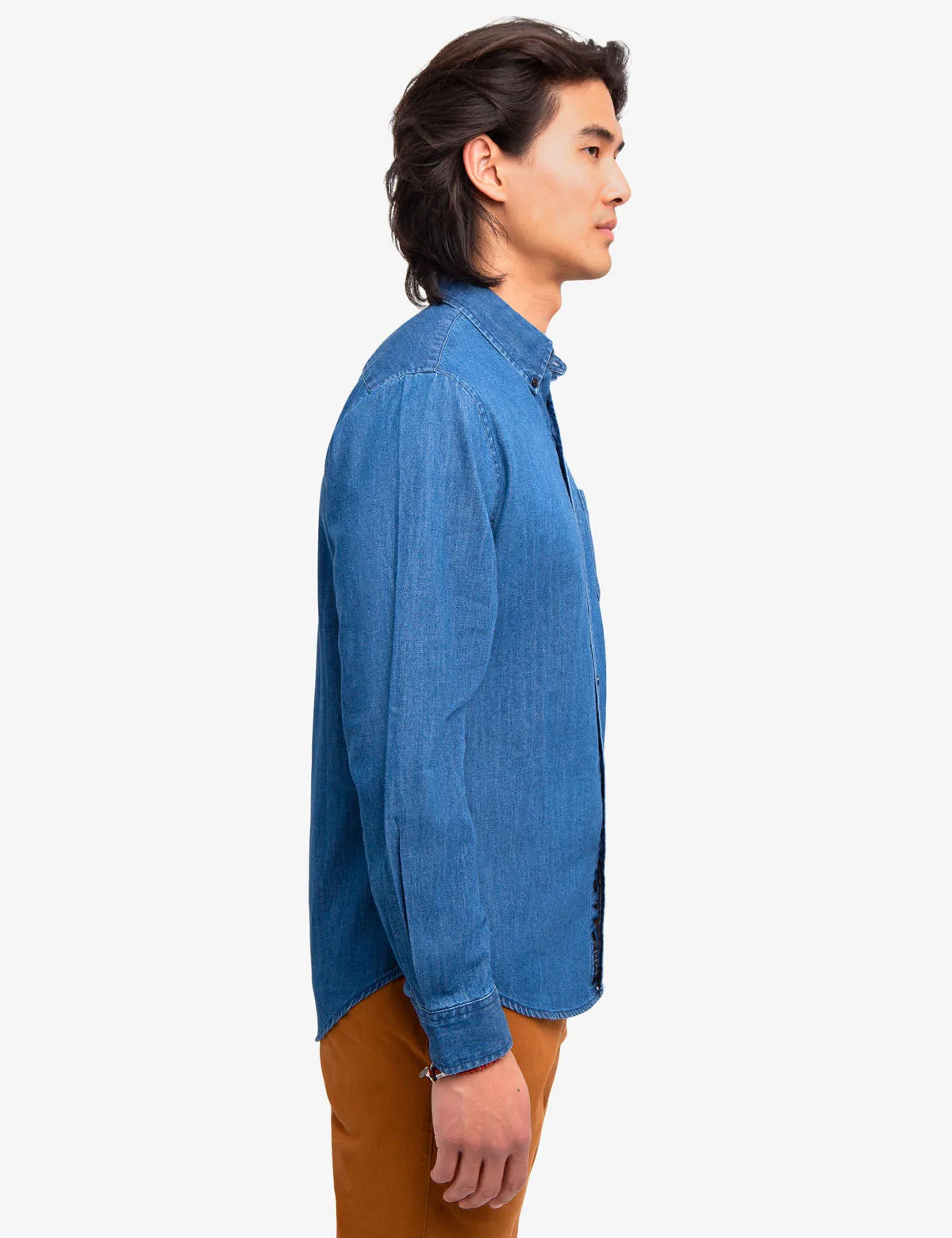 BLACK MALLET SLIM FIT DENIM SHIRT