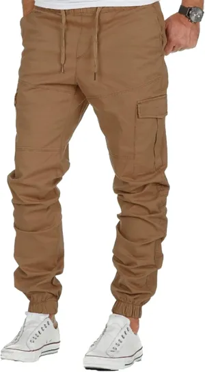 Cargo Pants for Men,Fashion Joggers Sports Pants Casual Cotton Cargo Pants Gym Sweatpants Trouser Mens Long Pant