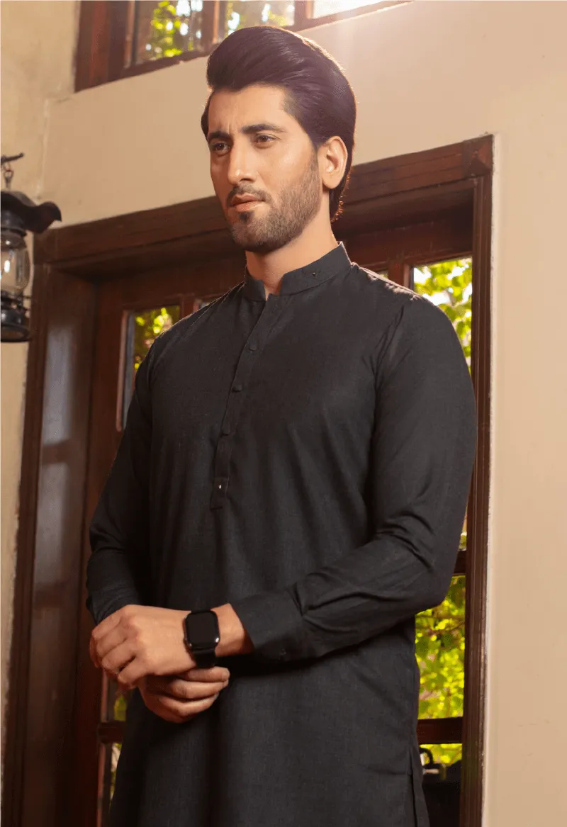 Charcoal shalwar kameez -D112317SK