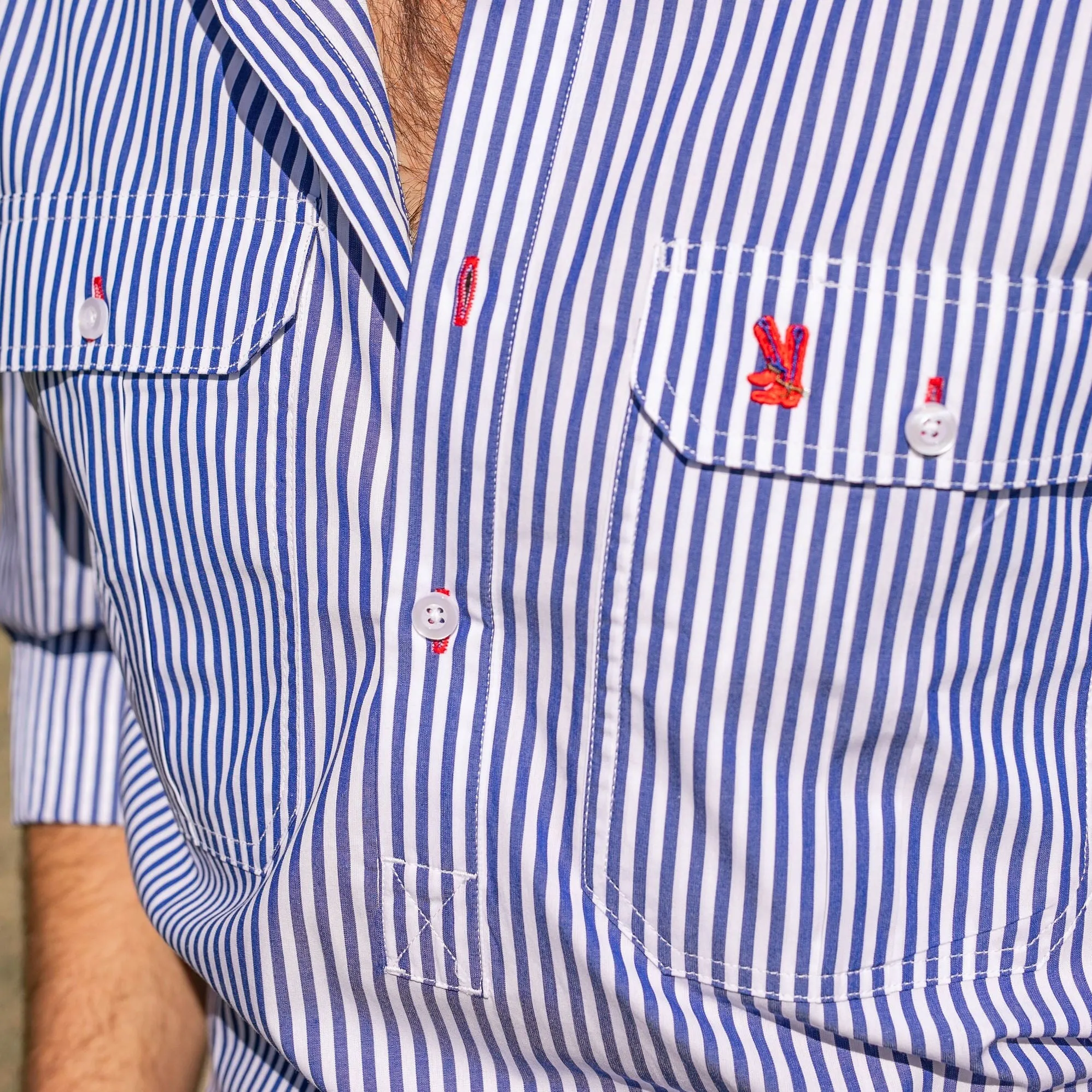Cleland Navy Stripe