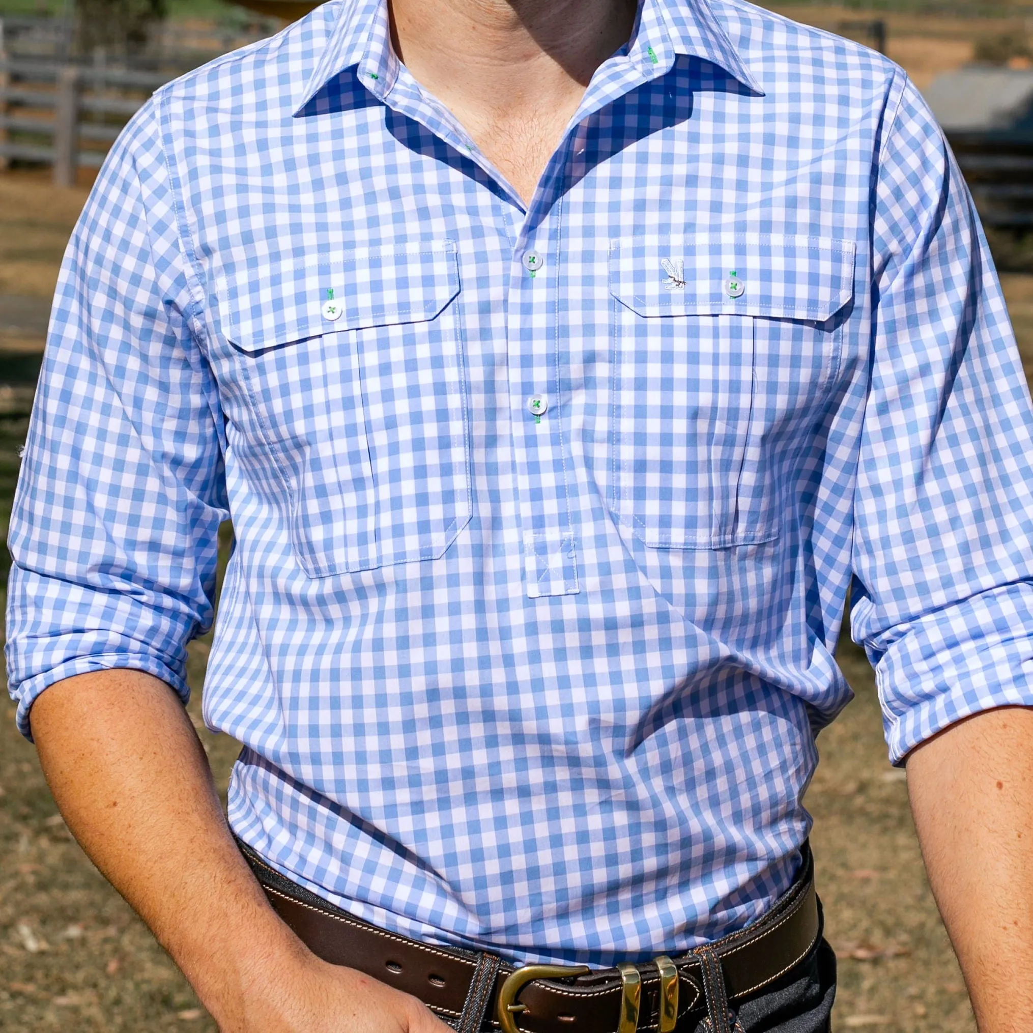 Cleland Pale Blue Check