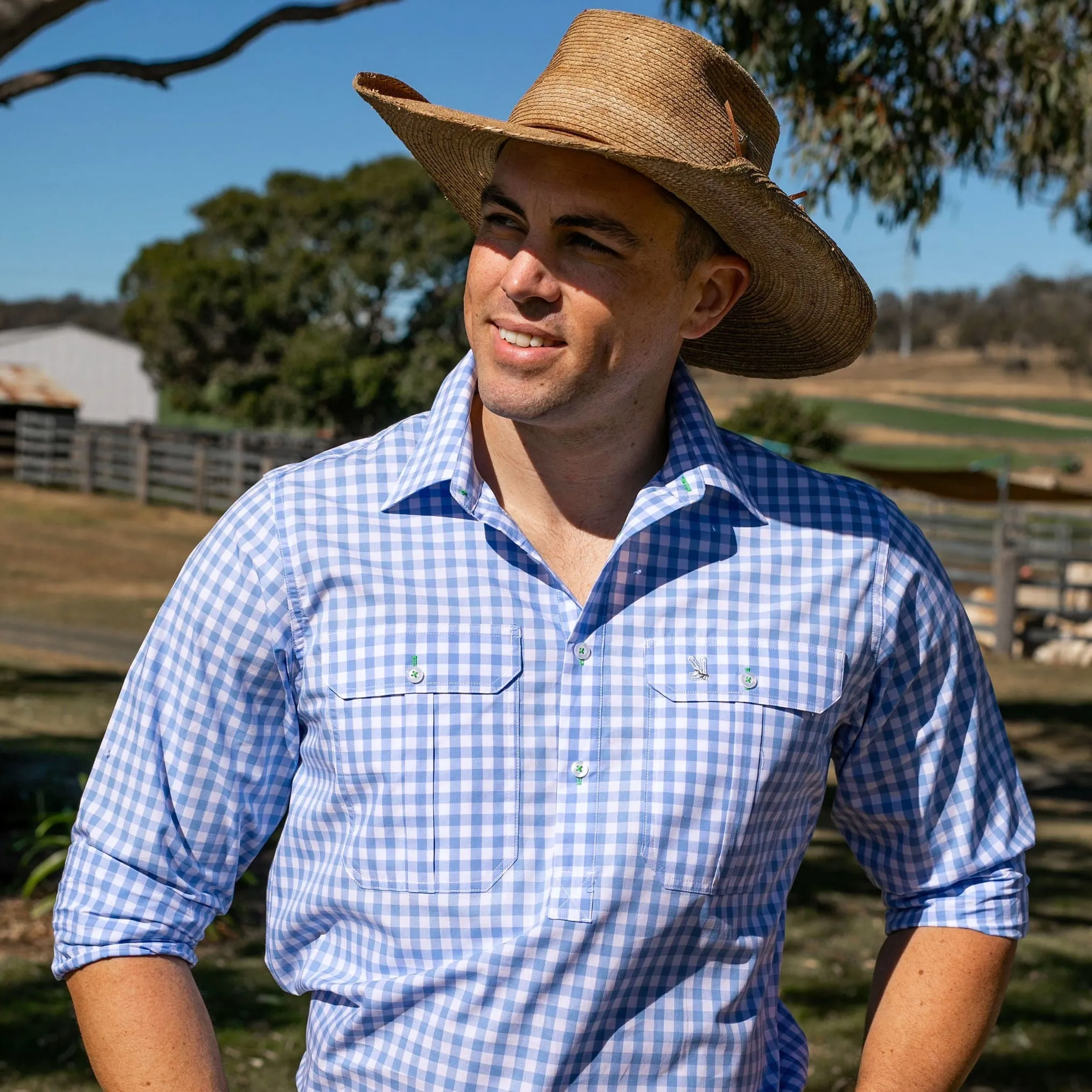 Cleland Pale Blue Check