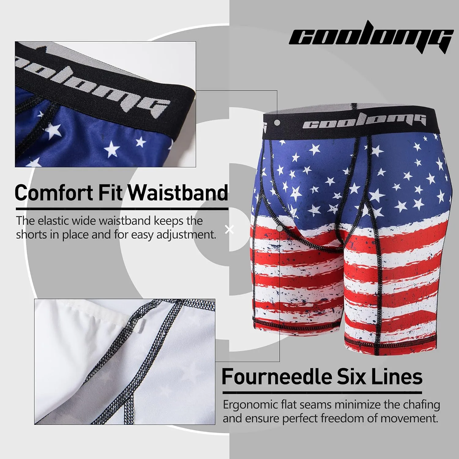 COOLOMG Youth Boys Compression Shorts with Protective Cup Sliding Underwear for Baseball Football Lacrosse Hockey