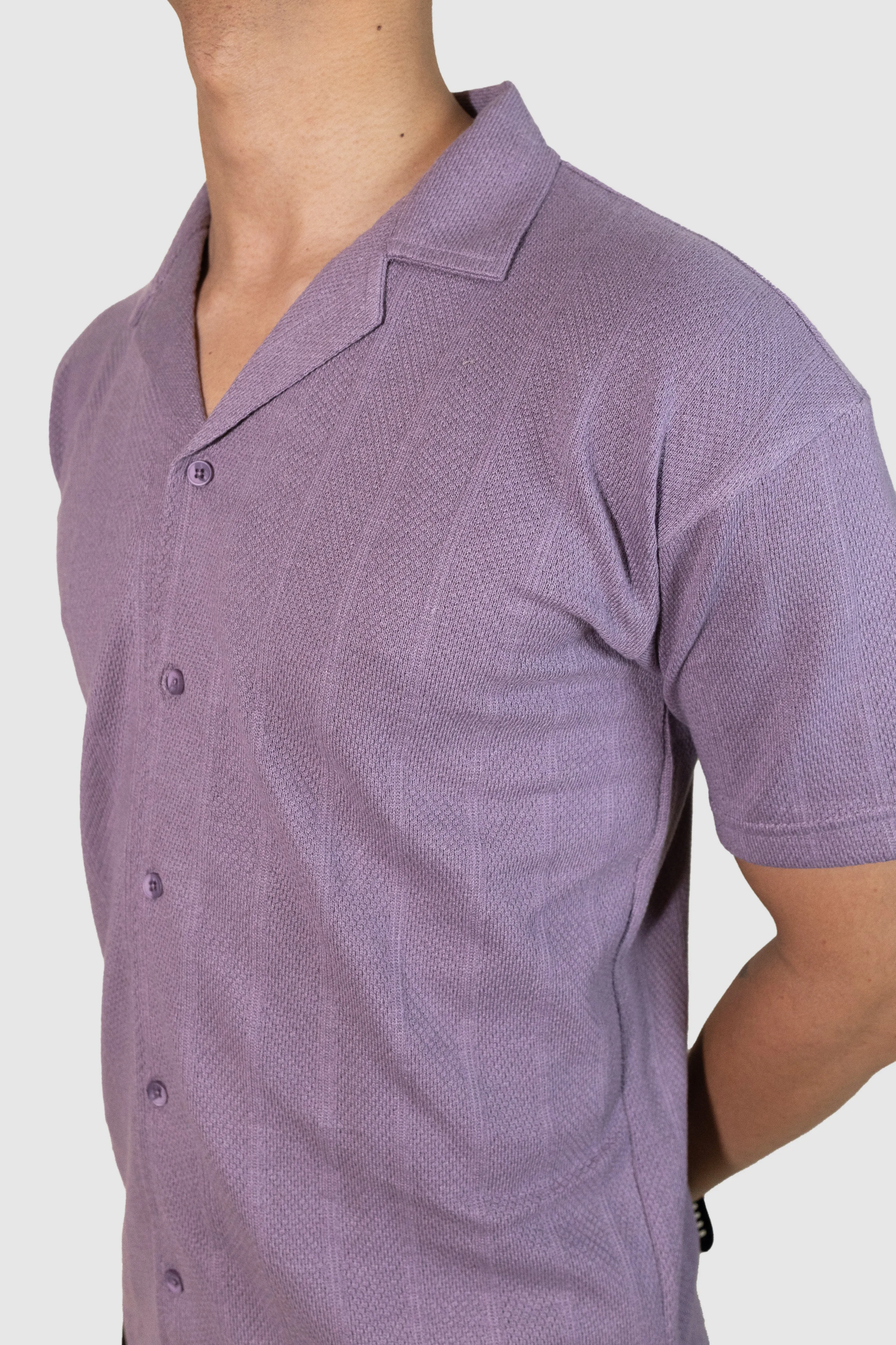 Cuban Stripe Shirt - Lavendar