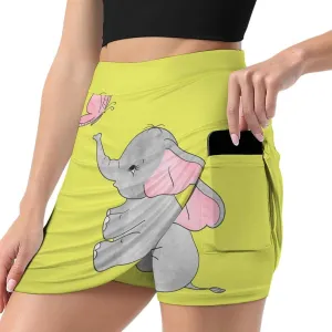 Donnapink Women Yoga Skirt, High Waist A-line Dress Trouser, Running Shorts(S-4XL)