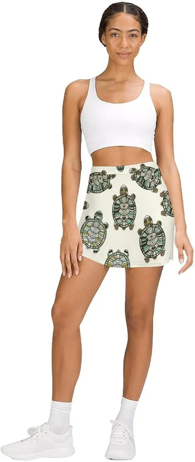 Donnapink Women Yoga Skirt, High Waist A-line Dress Trouser, Running Shorts(S-4XL)