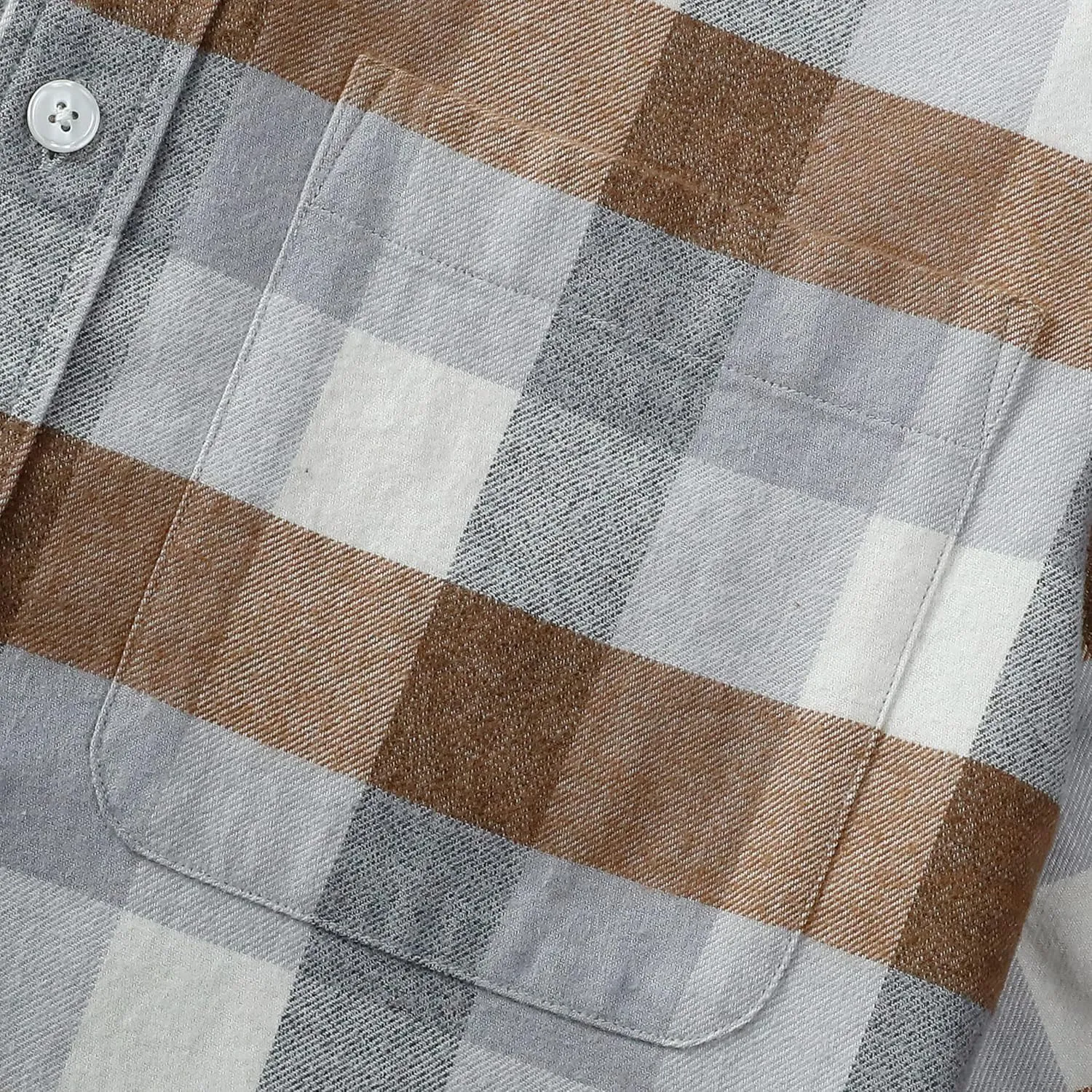 Dubinik Flannel Shirt for Men Plaid Mens Button Down Long Sleeve Shirts Soft Pure Cotton Casual Shirts Regular Fit