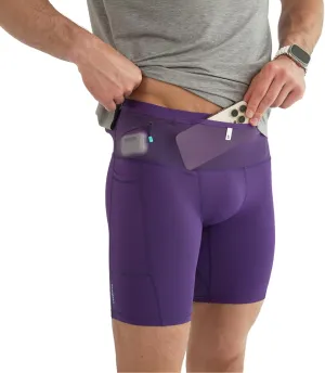 FlipBelt Men's Running Compression Shorts with Pockets - Secure Your Phone, Keys and Even Water Bottles - USA Small Business