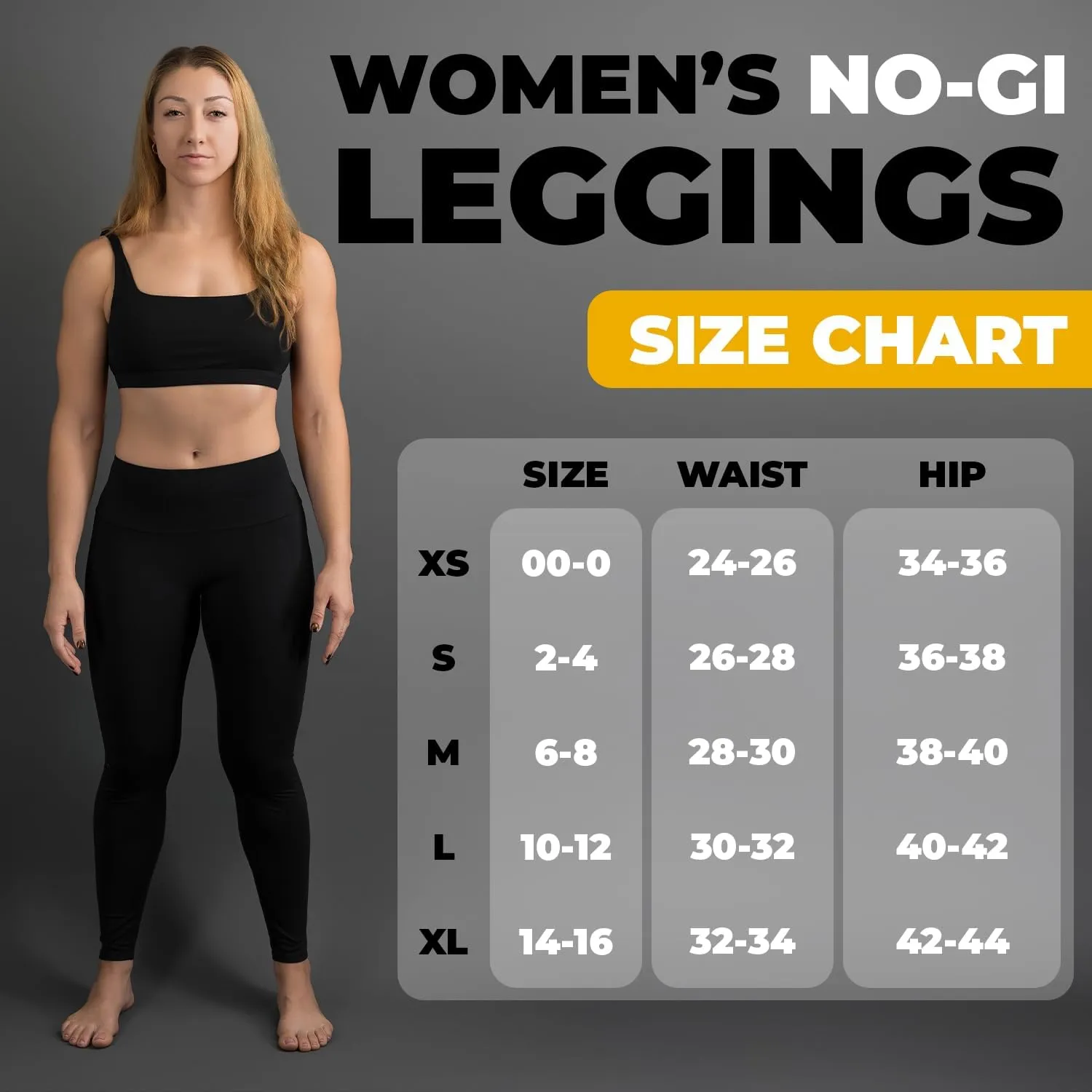 Gold BJJ Women's No-Gi Jiu Jitsu Gear: Leggings, Shorts, and Sports Bra