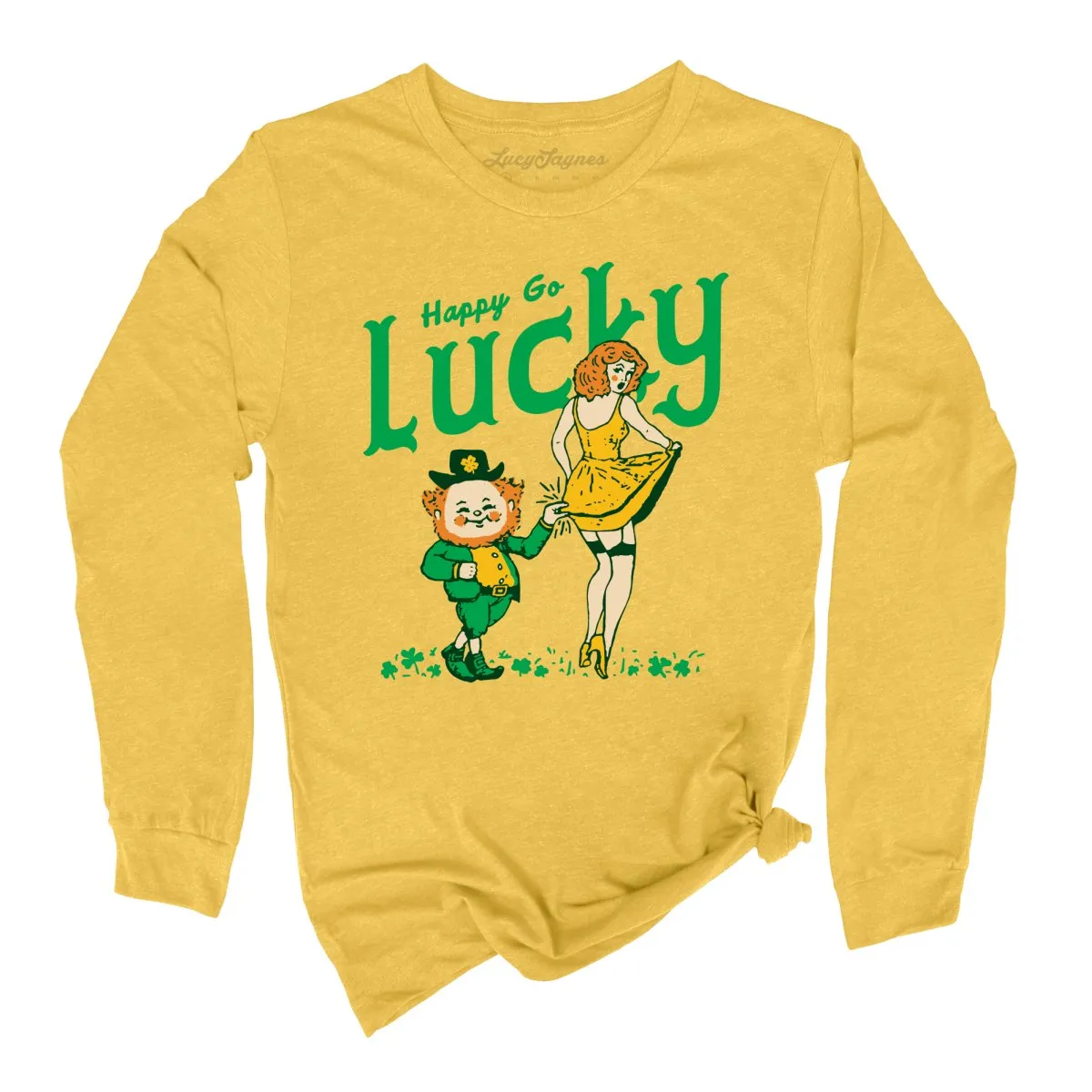 Happy Go Lucky Long Sleeve Tee
