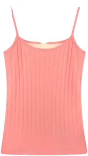 Hgvcfcv Women Thermal Slim Vest Camisole Lightweight Sweater Camis Airy Comfy Tank Tops Cami Undershirt