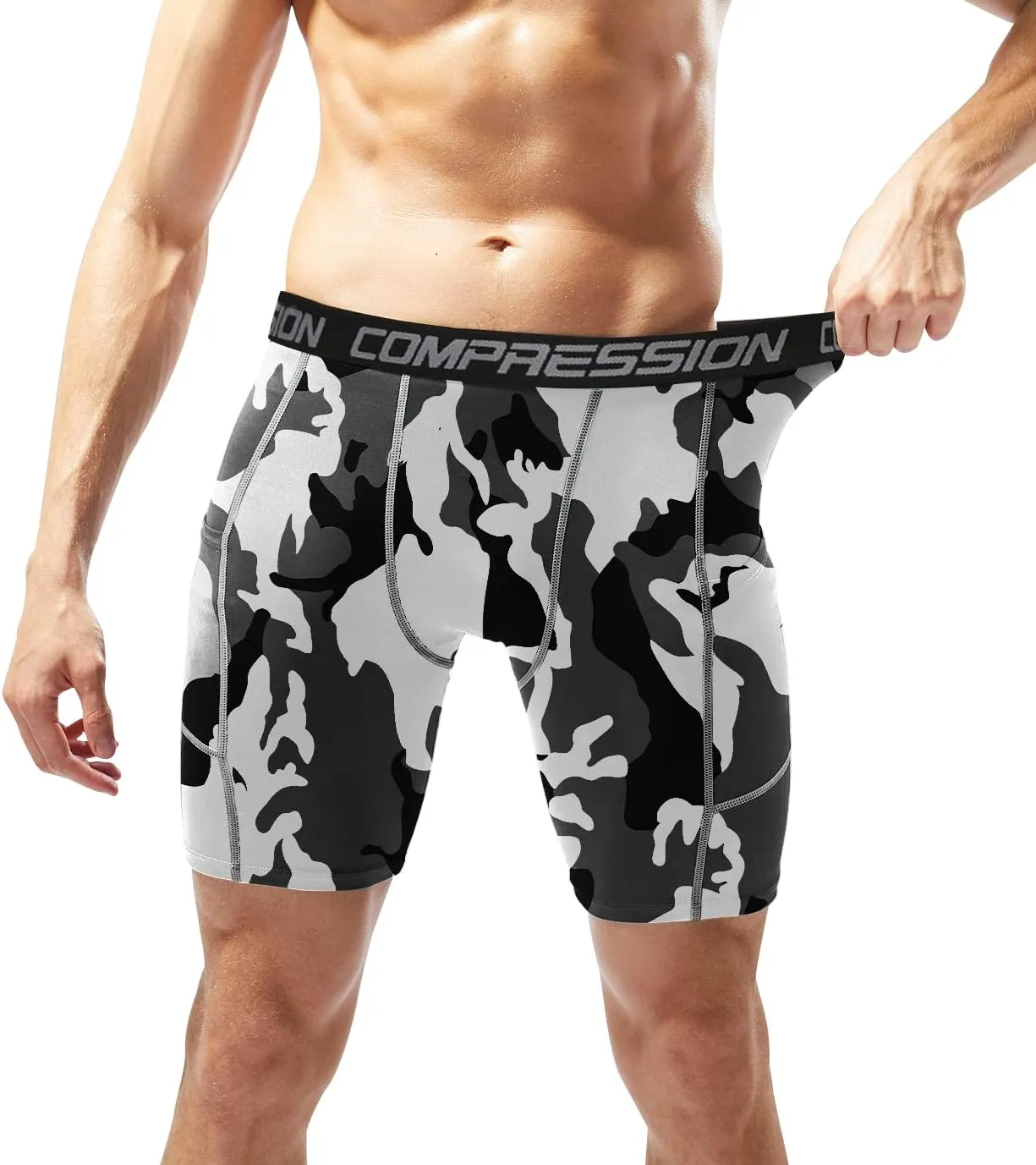 Holure Men's Performance Compression Shorts Athletic Workout Running Underwear (3 or 5 Pack)