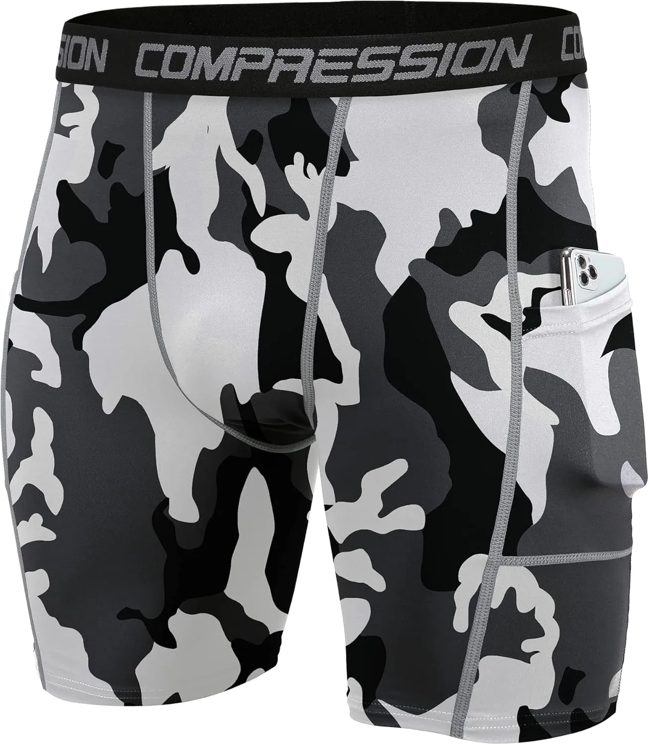 Holure Men's Performance Compression Shorts Athletic Workout Running Underwear (3 or 5 Pack)