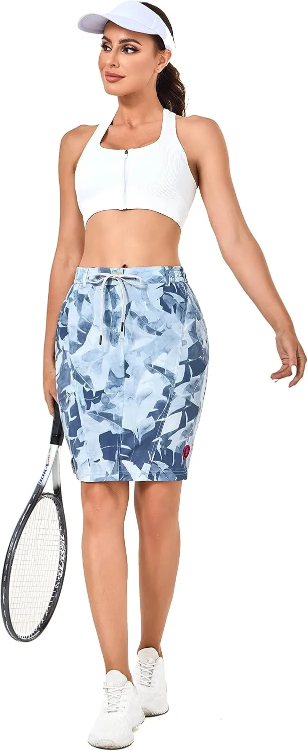 Little Donkey Andy Women's Athletic Golf Tennis Skort Build-in Shorts Sports Skirt with Pockets