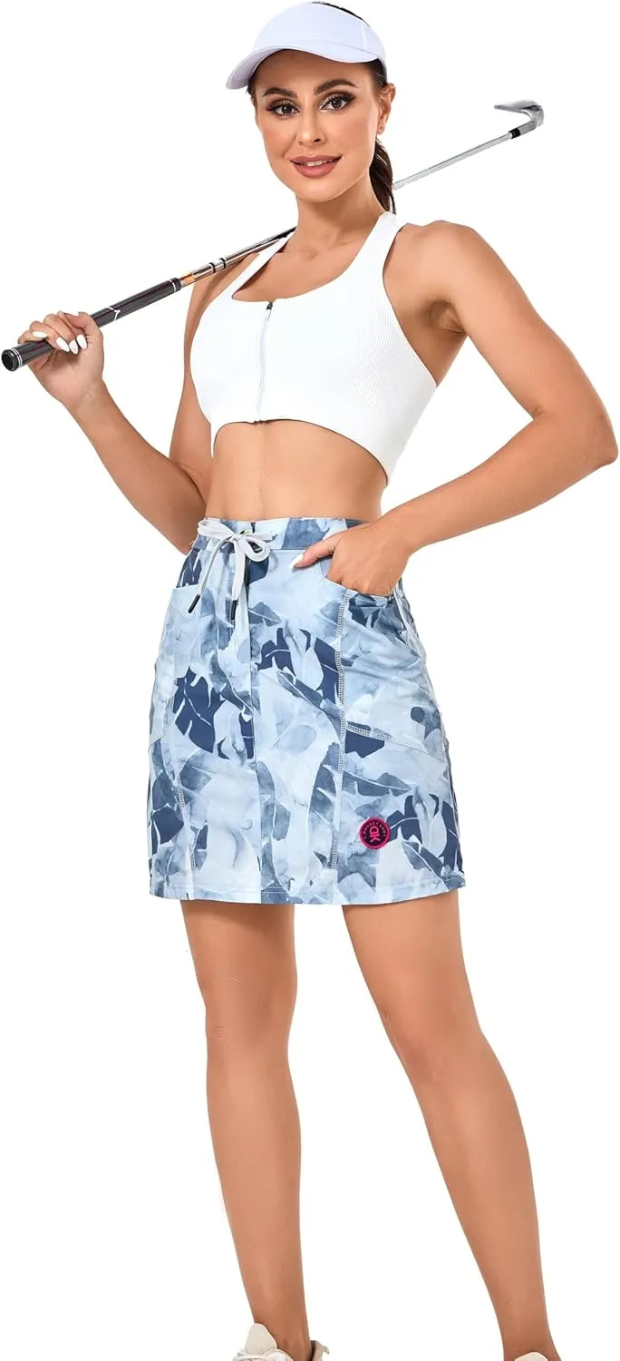 Little Donkey Andy Women's Athletic Skort Skirts UPF 50  Quick Dry Golf Tennis Causal Skirt with Pockets