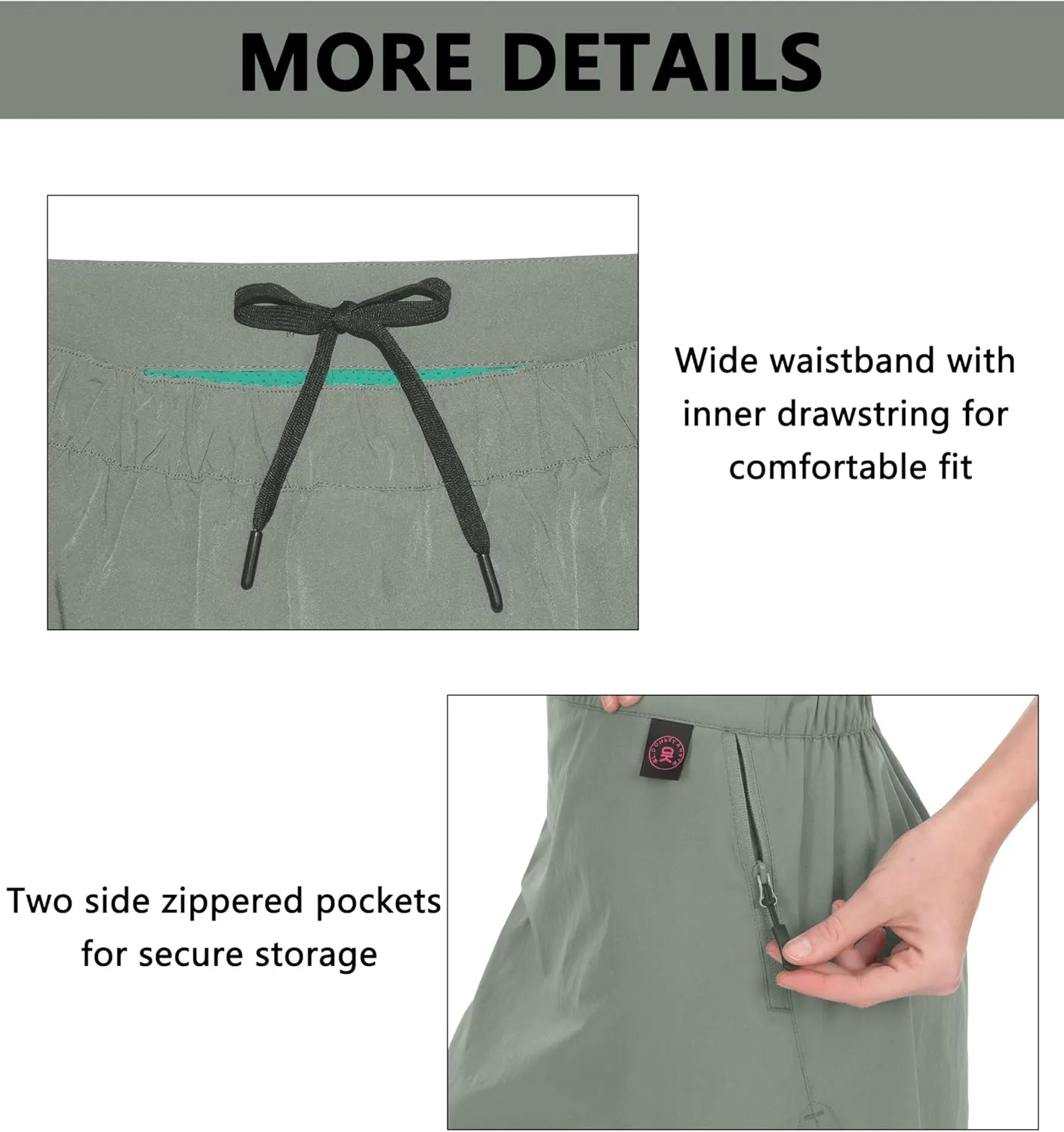 Little Donkey Andy Women's Golf Skort Lightweight High Waisted Athletic Skirt for Tennis Running