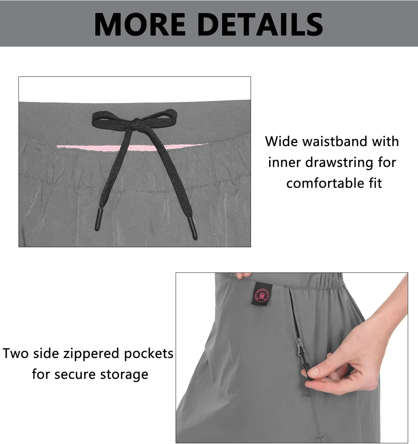 Little Donkey Andy Women's Golf Skort Lightweight High Waisted Athletic Skirt for Tennis Running
