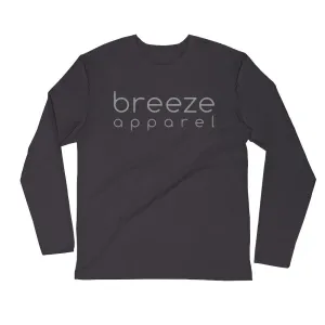 Long-sleeved unisex brand shirt - silver (slim fit)