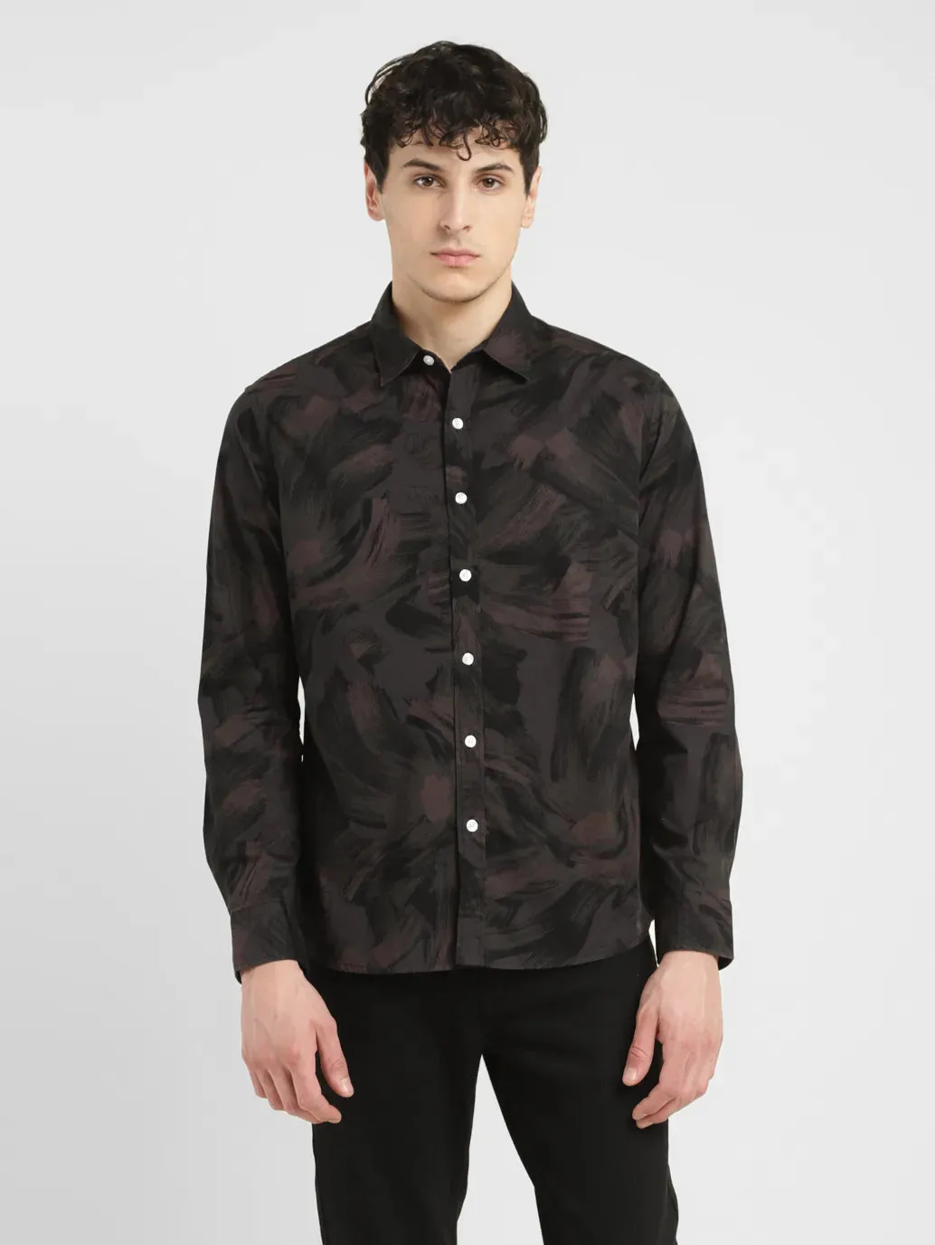 Men's Abstract Slim Fit Shirt