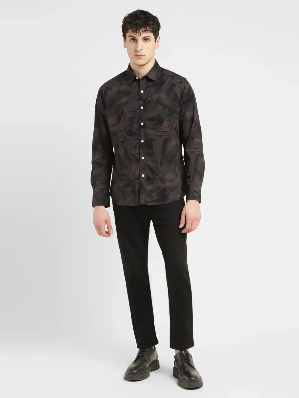 Men's Abstract Slim Fit Shirt