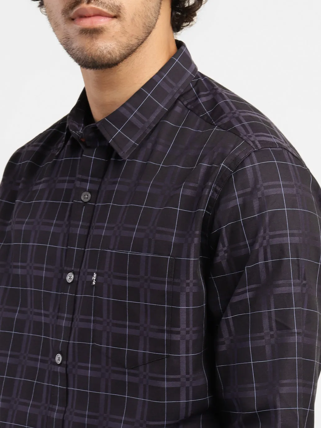 Men's Checkered Slim Fit Shirt