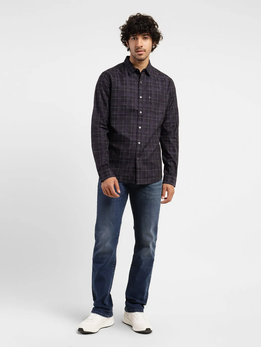 Men's Checkered Slim Fit Shirt