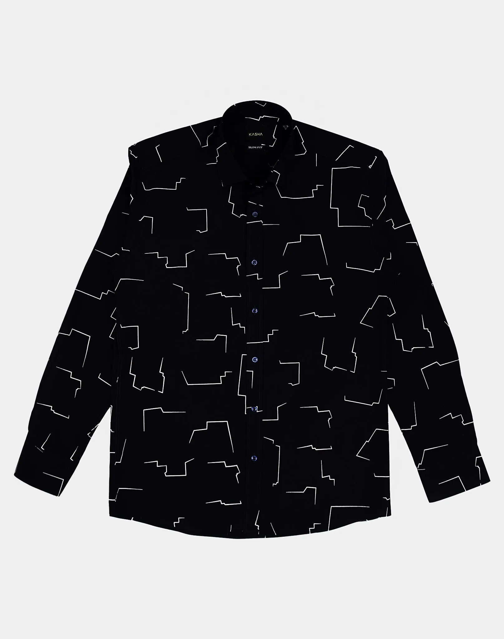 Men'S Printed Slim Fit Shirt Online UAE