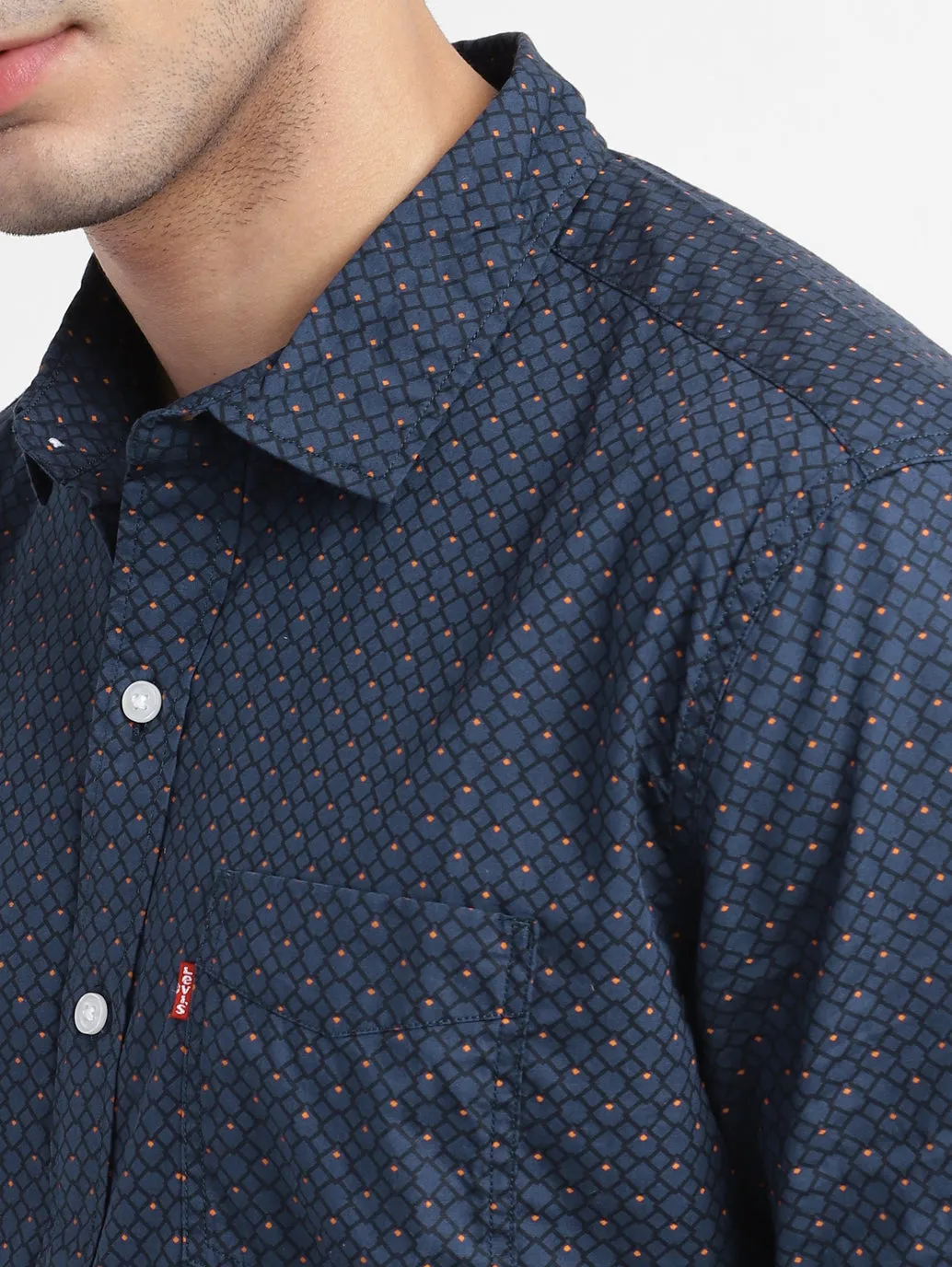 Men's Printed Slim Fit Shirt