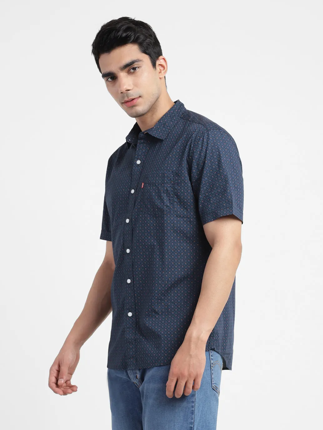 Men's Printed Slim Fit Shirt