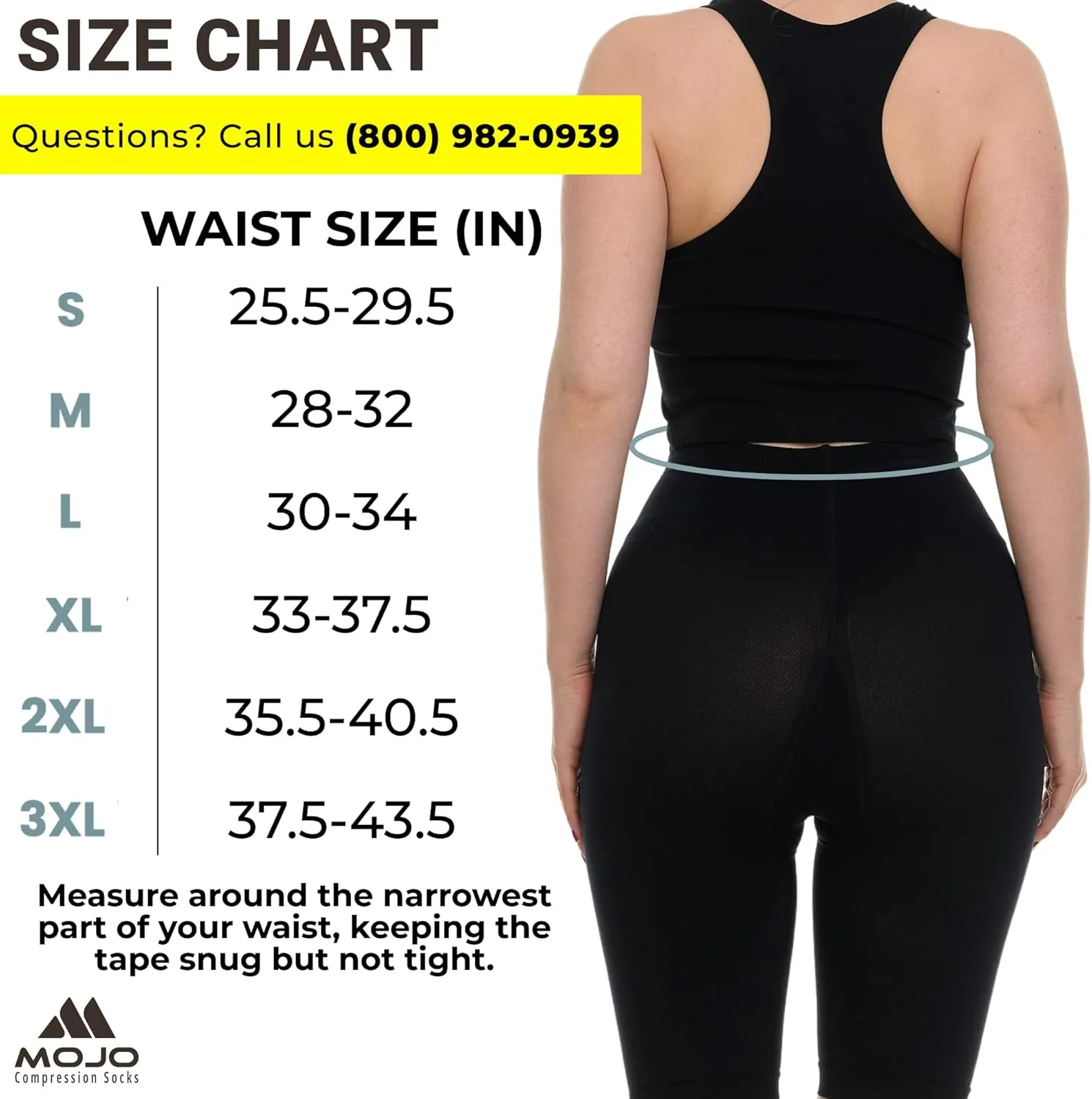 Mojo Compression Medical Shorts 20-30mmHg for Women & Men - M819
