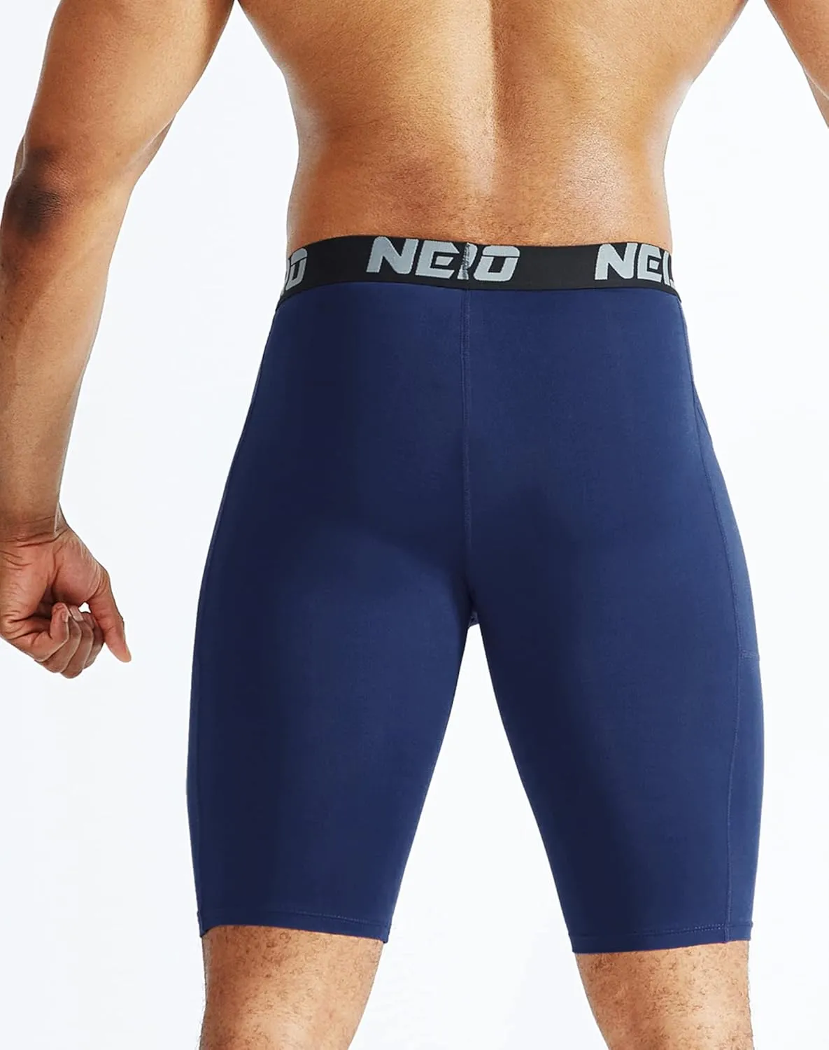 NELEUS Men's Compression Short with Pocket Dry Fit Yoga Running Shorts Pack of 3