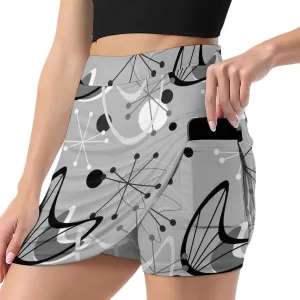 Nugier Women Yoga Skirt, High Waist A-line Dress Trouser, Running Shorts(S-4XL)