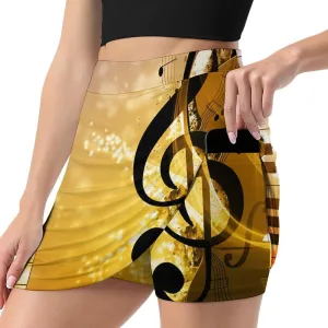 Nugier Women Yoga Skirt, High Waist A-line Dress Trouser, Running Shorts(S-4XL)