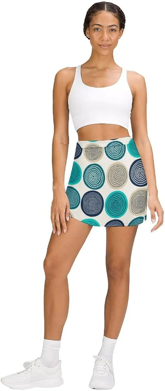 Nugier Women Yoga Skirt, High Waist A-line Dress Trouser, Running Shorts(S-4XL)