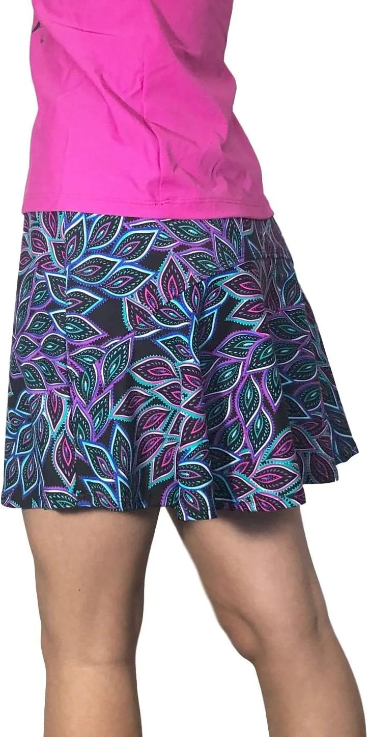 Peacock Flutter Style Golf/Tennis Skort/Skirt