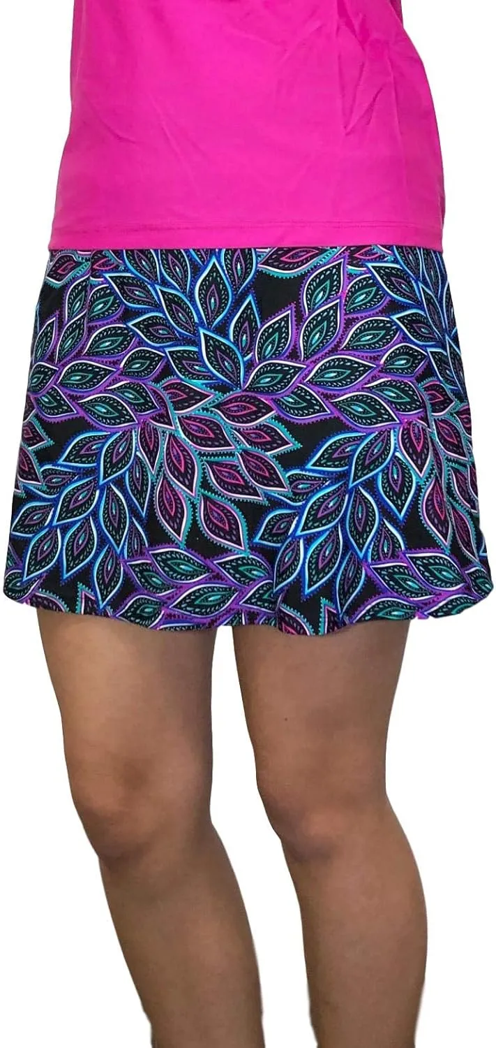 Peacock Flutter Style Golf/Tennis Skort/Skirt