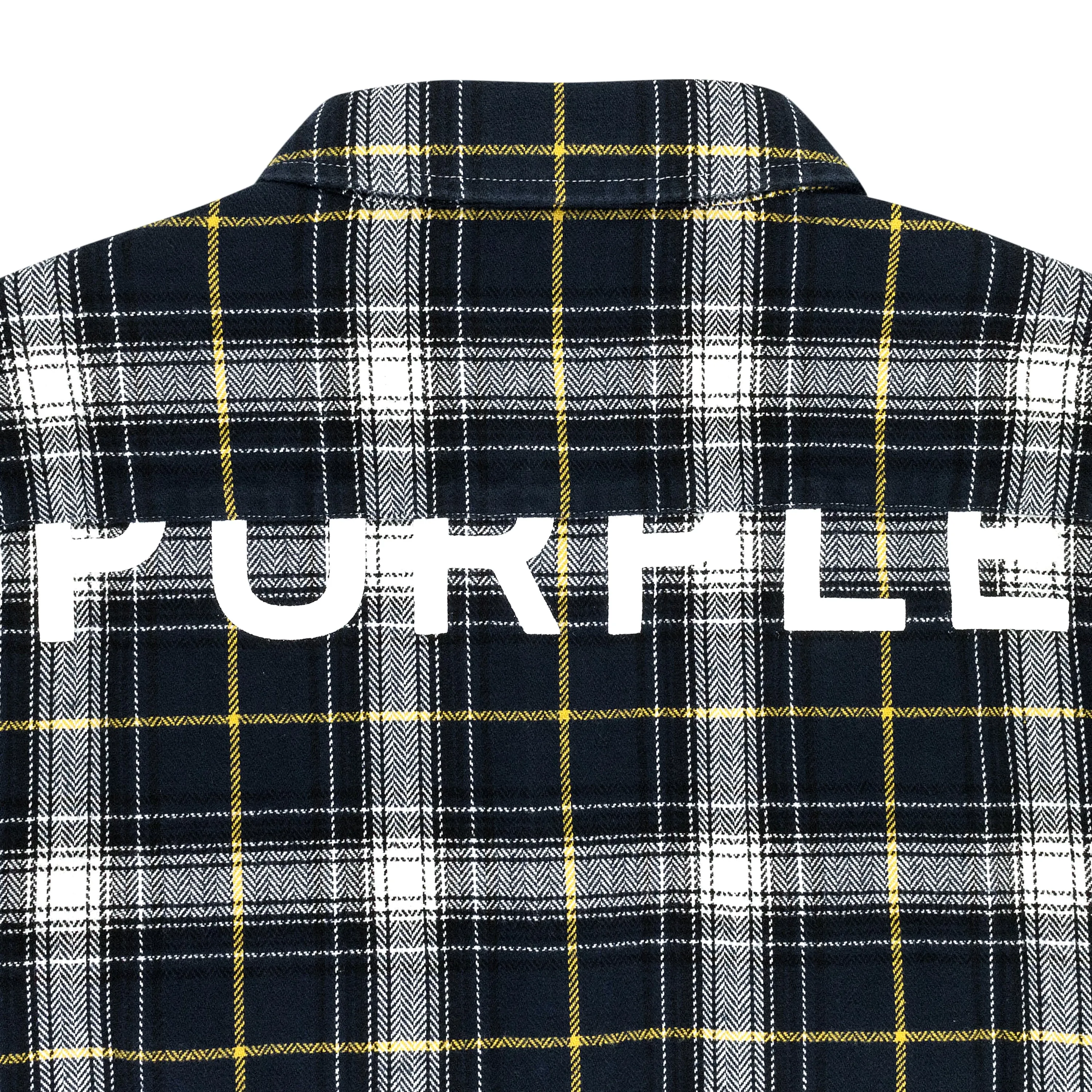 PLAID FLANNEL LS SHIRT BLACK CASUAL BUTTON-DOWN SHIRTS