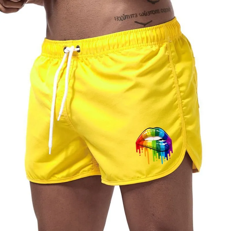 Rainbow Lips Board Shorts