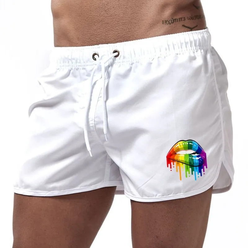 Rainbow Lips Board Shorts