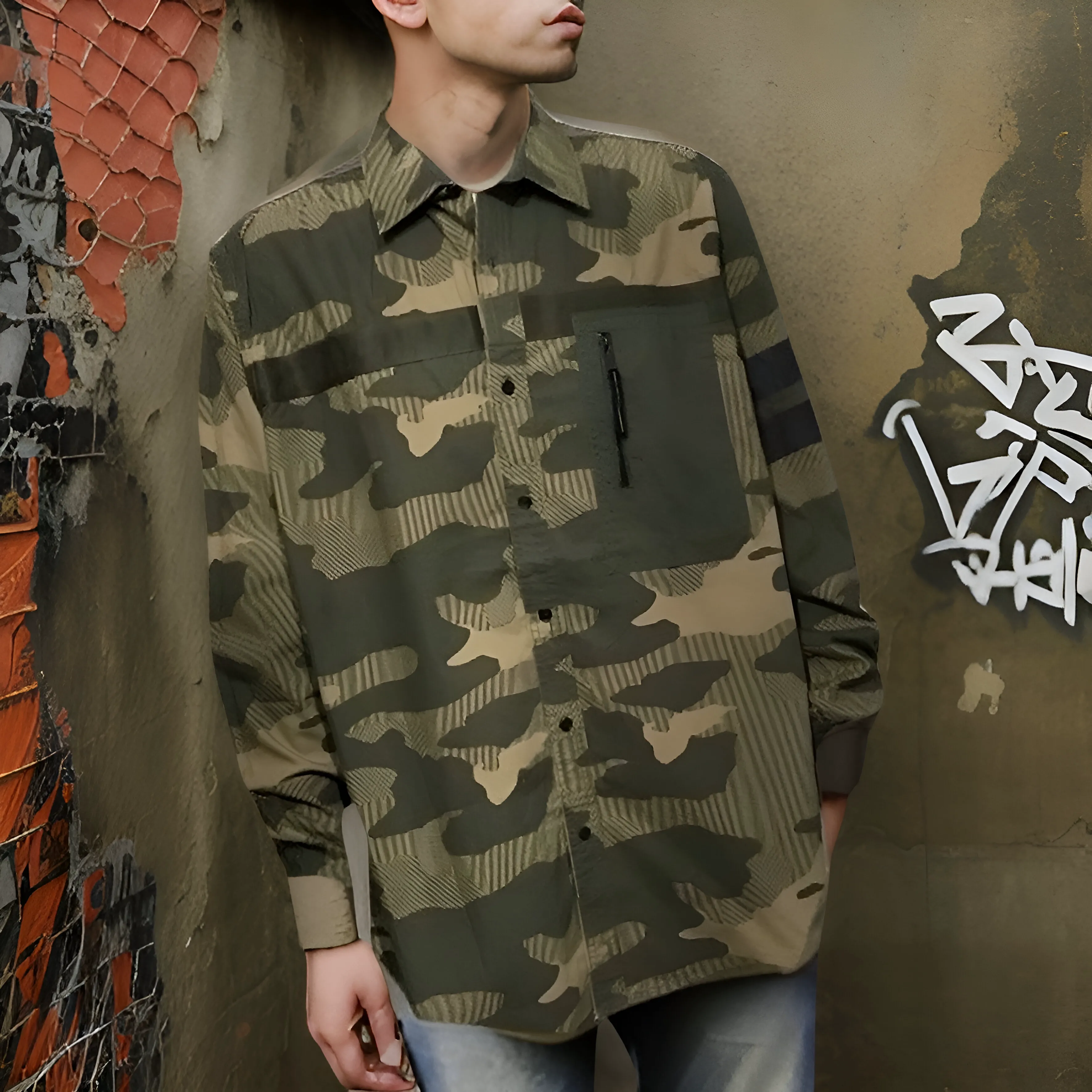^SEAN JOHN^ ~MILITARY~ CAMOUFLAGE DRESS SHIRTS (BUTTON UPS)