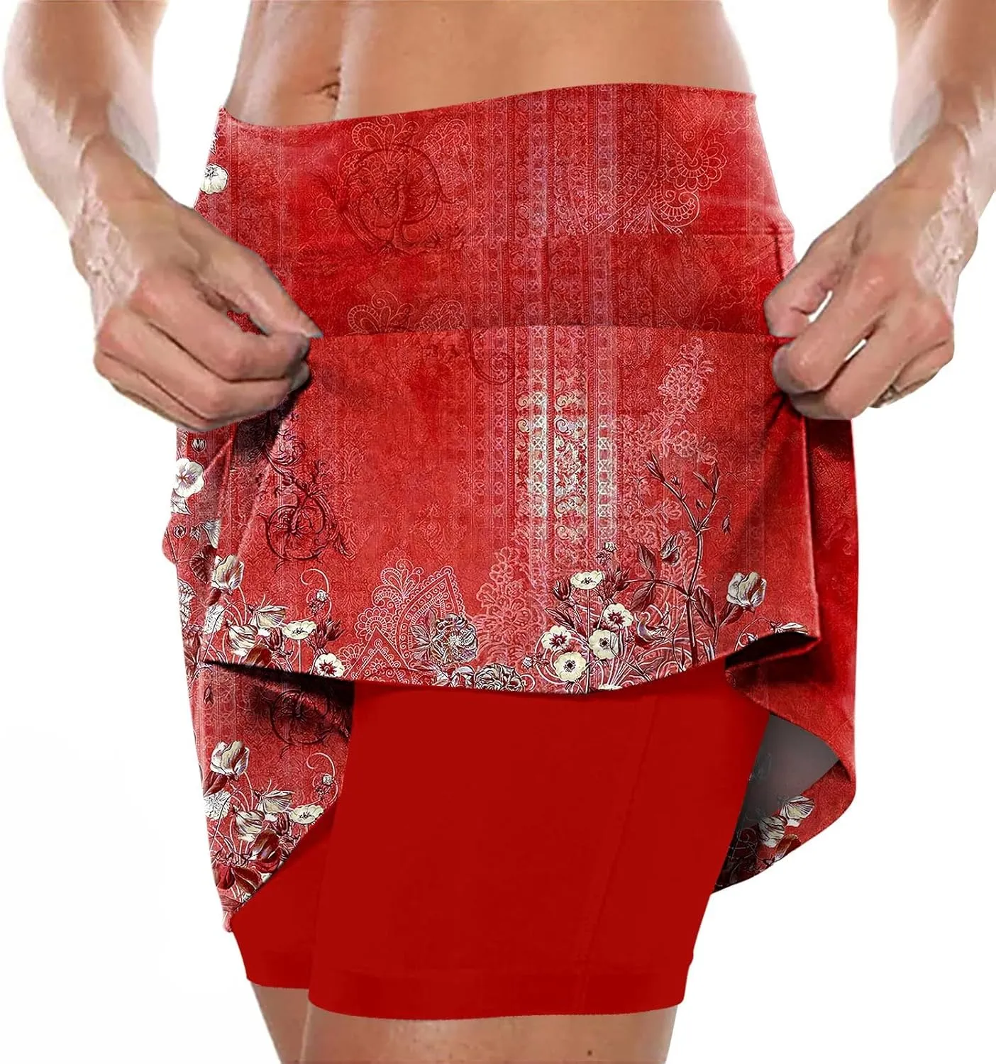 Skirts for Women Trendy Summer Maxi Khaki Biker Shorts Men Padded Underwear Tennis Skirt Plus Size Purple