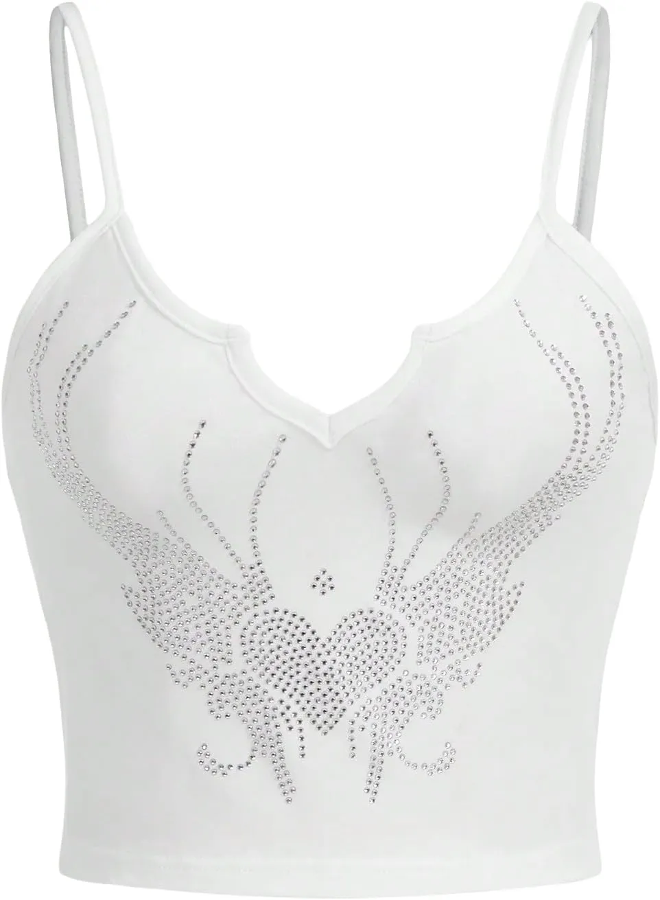 SOLY HUX Women's Y2k Gothic Lace Trim Cami Crop Top Sleeveless Sexy Tank Tops Camisole Clubwear Outfit