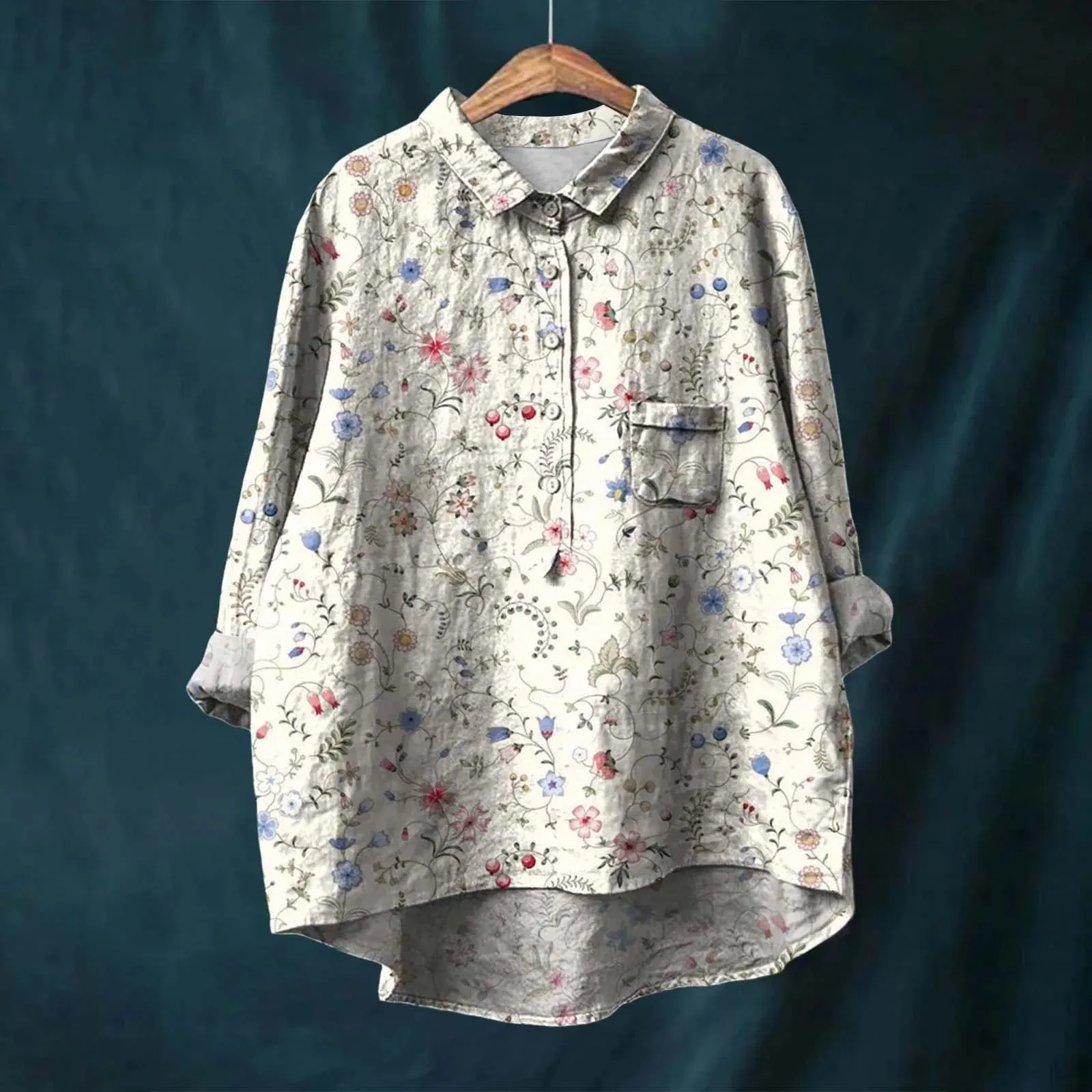 Sophie | Elegant Women's Floral Shirt