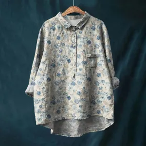 Sophie | Elegant Women's Floral Shirt