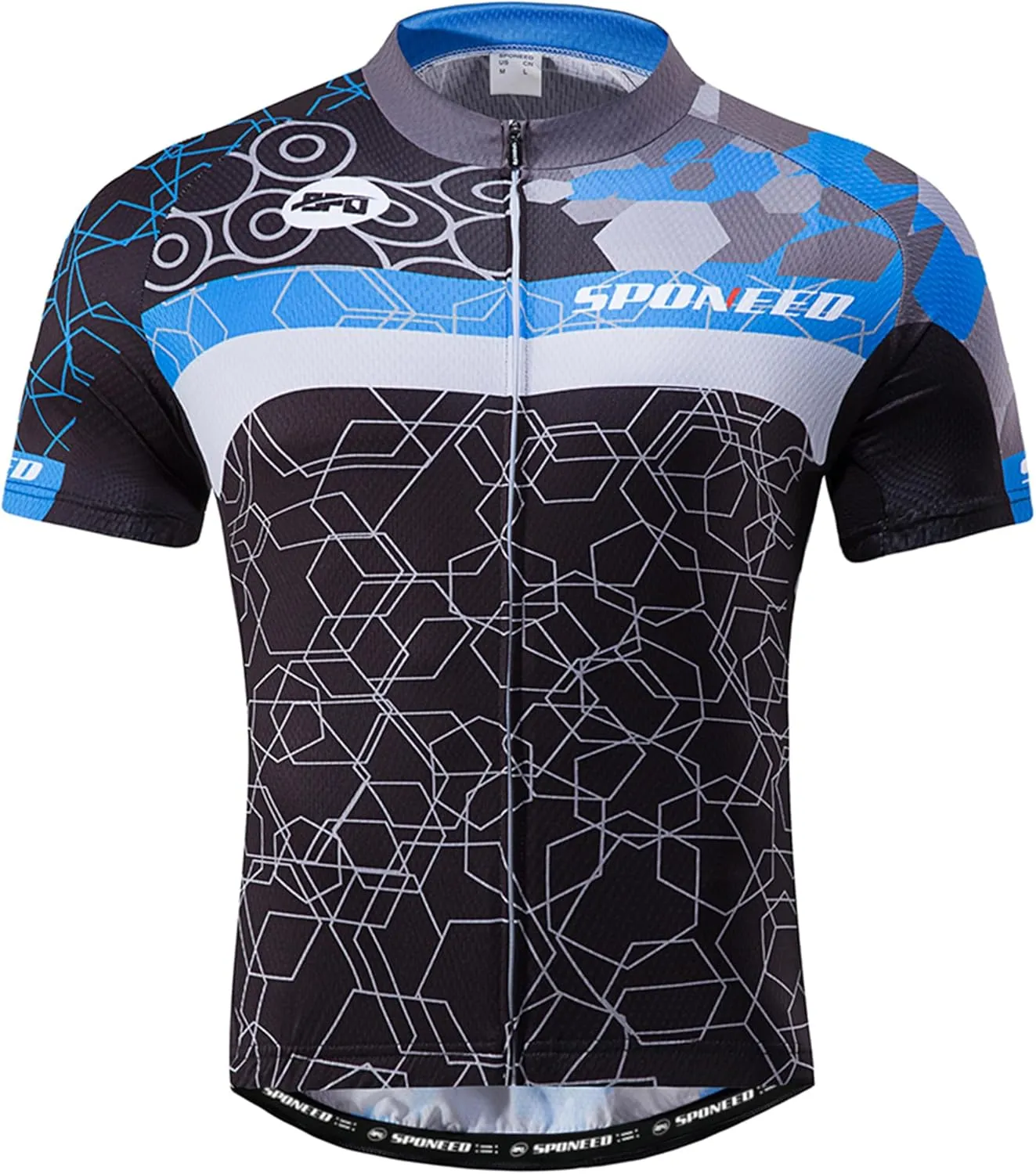 sponeed Bike Jersey and Compression Shorts sets Men's Biking Shirt with Pockets Ride Clothing Gear
