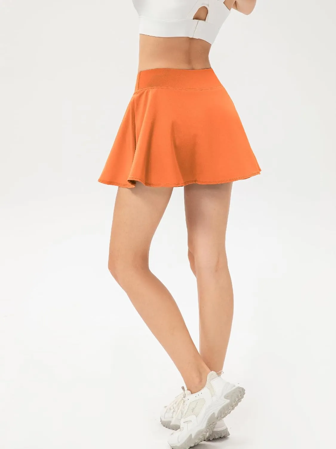 TAISIM Women's Athletic Pleated Tennis Skirt High Waist Golf Skorts Workout Running Shorts with Pockets