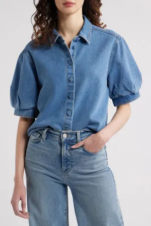 The Billow Sleeve Denim Shirt