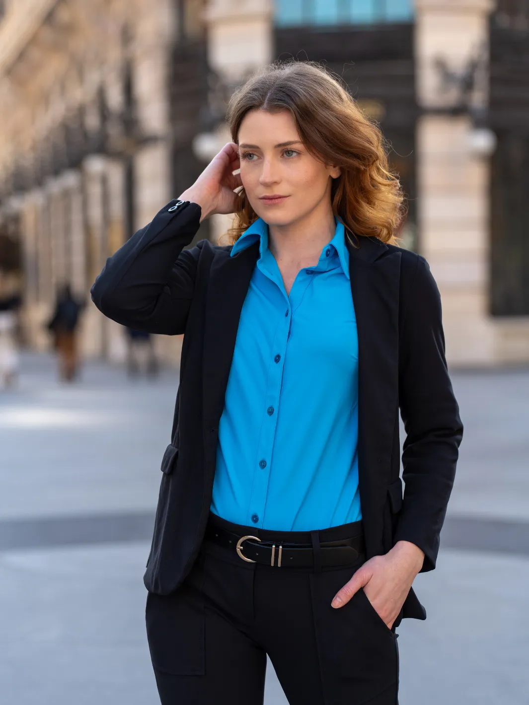 The Diane - 3/4 Sleeve Button Up