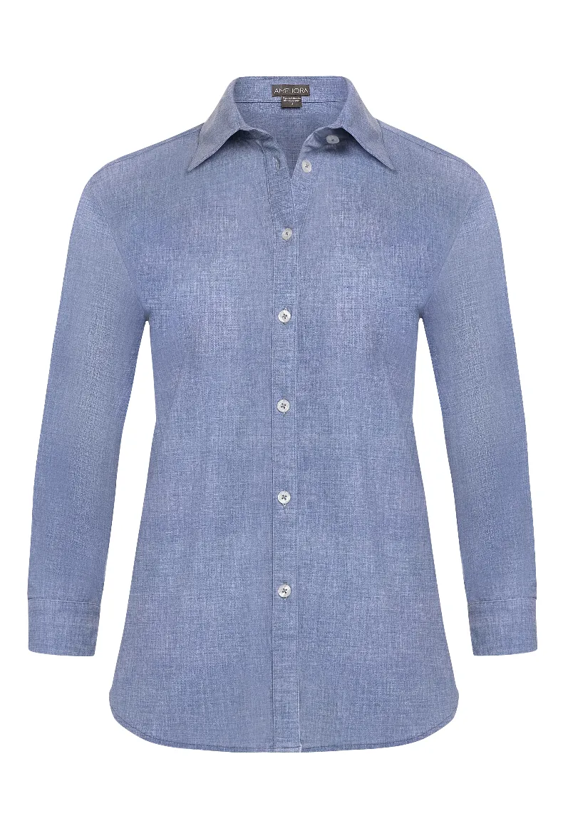 The Diane - 3/4 Sleeve Button Up
